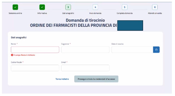 tirocinio iscrizione